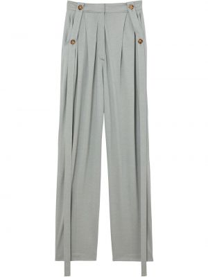 Pantalones de cintura alta Burberry gris