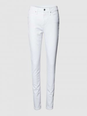 Jeansy skinny z wysoką talią slim fit z kieszeniami Levi's białe