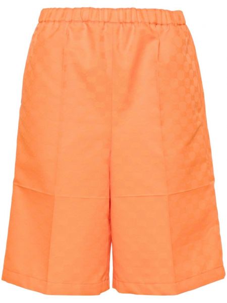 Jacquard shorts Gucci orange