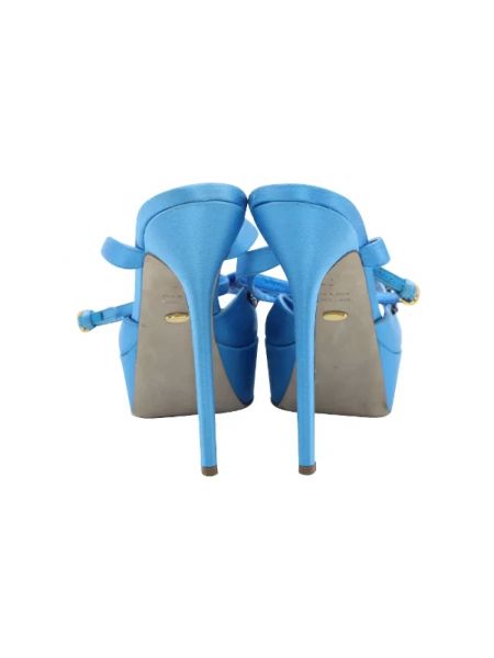 Sandalias de cuero Sergio Rossi Pre-owned azul
