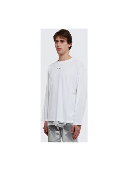 Camiseta de manga larga Mm6 Maison Margiela blanco