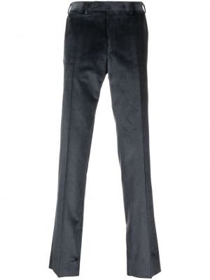 Sametové manšestrové rovné kalhoty Canali šedé