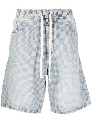 Sjekket jeans-shorts Five Cm blå