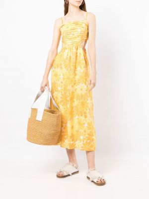 Geflochtene shopper handtasche Sensi Studio beige