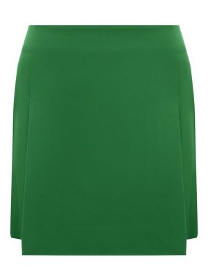 Шелковая юбка из вискозы Elie Saab зеленая