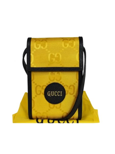 Torba na ramię retro Gucci Vintage żółta