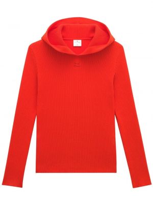 Hoodie Courreges röd