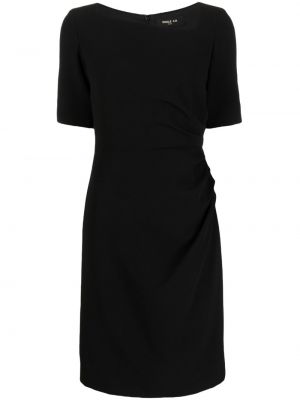Asimetrična haljina s draperijom Paule Ka crna