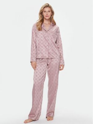 Pidžama Guess ružičasta