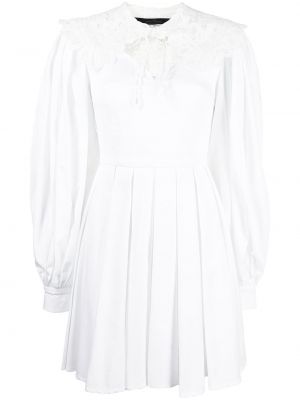 Mini vestido de encaje Rokh blanco