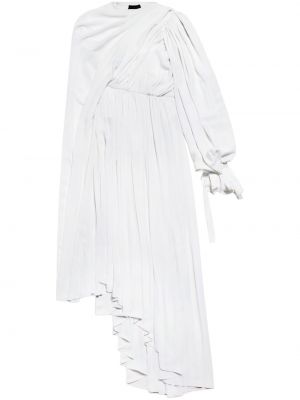Asymetrické dlouhé šaty Balenciaga biela