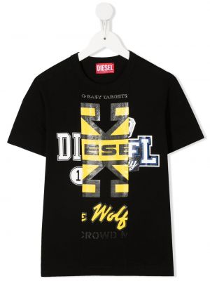 Tričko Diesel Kids - Černá
