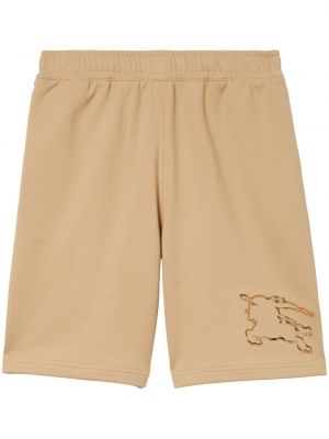 Shorts de sport en coton Burberry marron