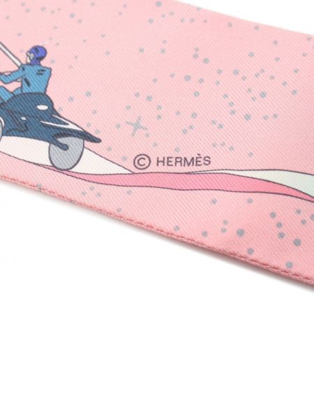 Hedvábné derby Hermès Pre-owned růžové