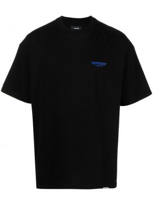 T-shirt con stampa Represent nero