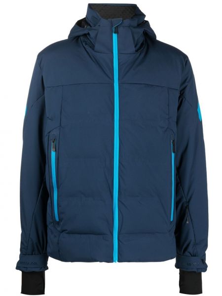 Smučarska jakna s kapuco Rossignol modra