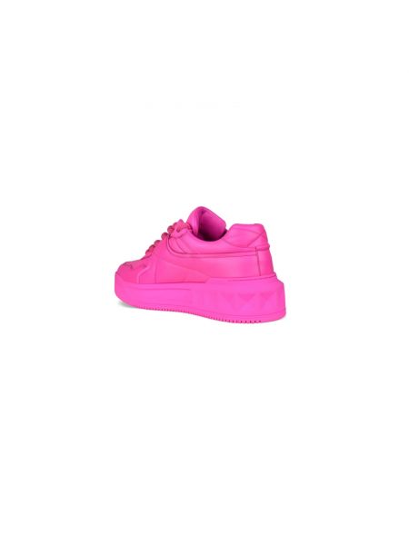 Zapatillas de cuero Valentino Garavani rosa