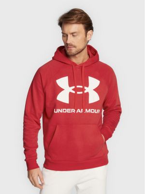 Relaxed fit fliso džemperis Under Armour raudona