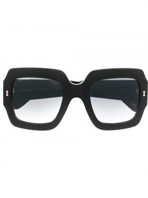 Büyük boy degrade gözlük Gucci Eyewear siyah