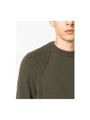 Jersey de lana de tela jersey de cuello redondo C.p. Company verde