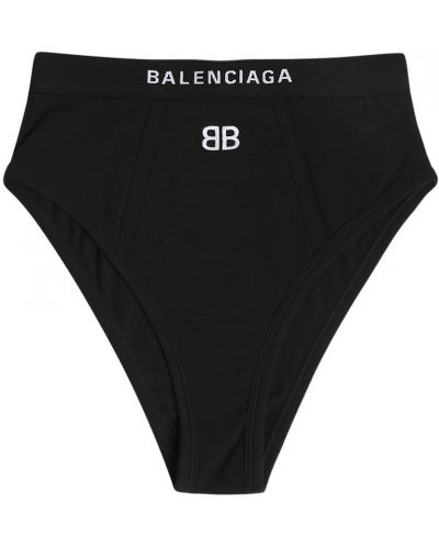 Памучни бикини от джърси Balenciaga черно