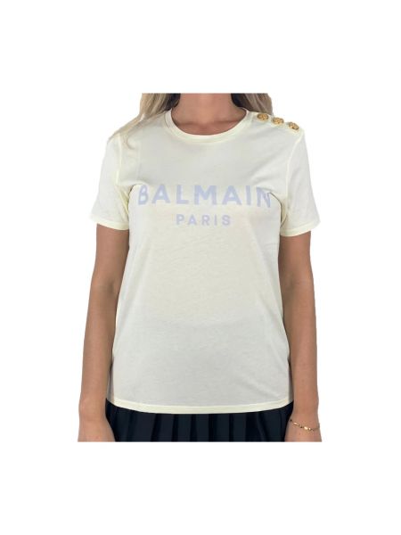 T-shirt Balmain blanc