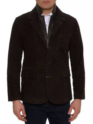 Замшевая куртка Robert Graham коричневая