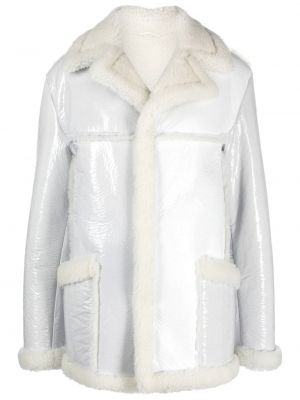 Δερμάτινο παλτό Erl λευκό