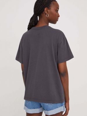Bavlněné tričko Billabong šedé