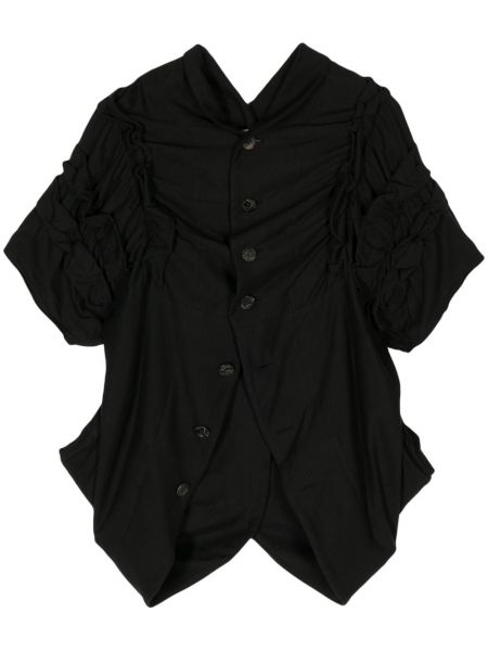 Medvilninė marškiniai su sagomis Comme Des Garçons Tao juoda