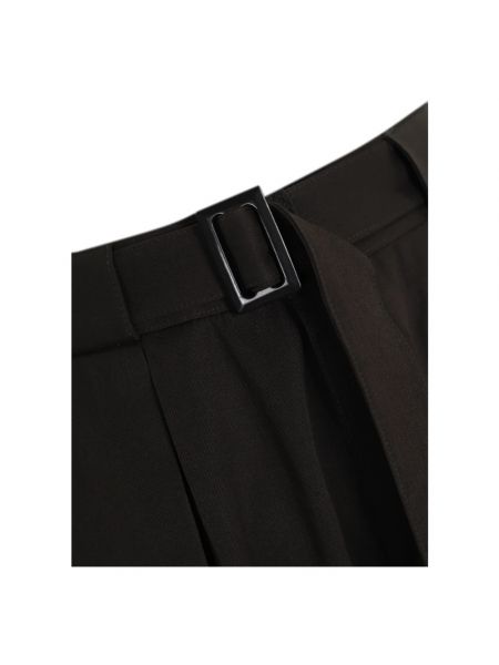 Pantalones de cintura alta de lana Louis Gabriel Nouchi negro