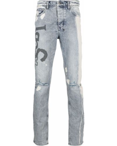 Jeans skinny taille basse slim Ksubi bleu