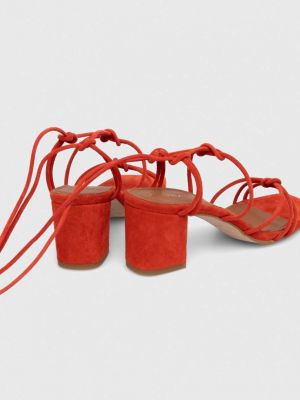 Semišové sandály Alohas oranžové