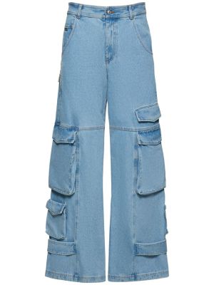 Jeans di cotone baggy Gcds