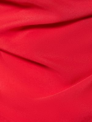Krepové midi šaty Vivienne Westwood červená