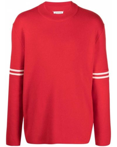 Jersey a rayas de tela jersey Maison Margiela rojo
