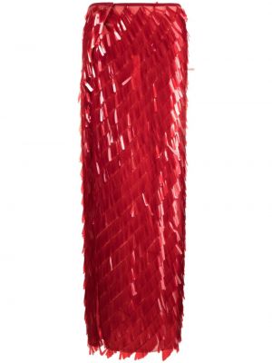 Jupe longue à imprimé Atu Body Couture rouge