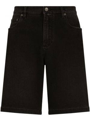 Kratke jeans hlače Dolce & Gabbana črna