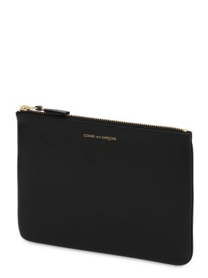 Kožená taška Comme Des Garçons Wallet černá