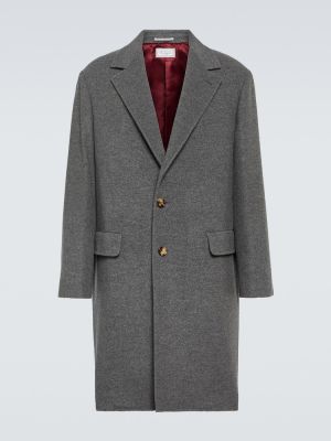 Kasmír kabát Brunello Cucinelli szürke