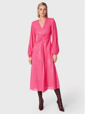 Коктейльное платье с пайетками Rotate розовое