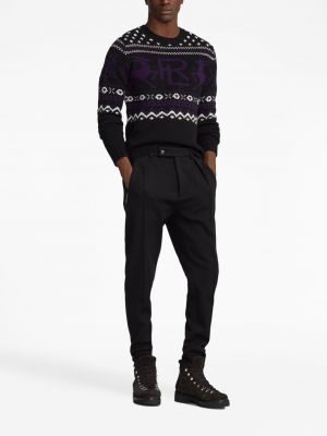Pull en tricot à imprimé Ralph Lauren Purple Label