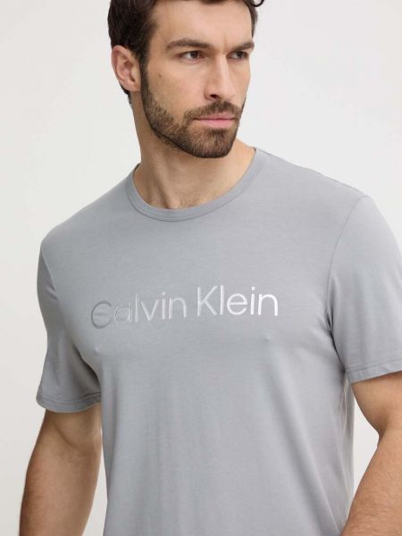 Szara koszulka z nadrukiem Calvin Klein Underwear