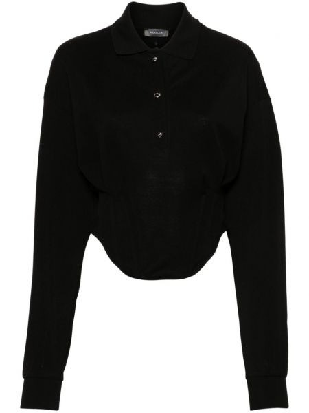 Poloshirt Mugler sort