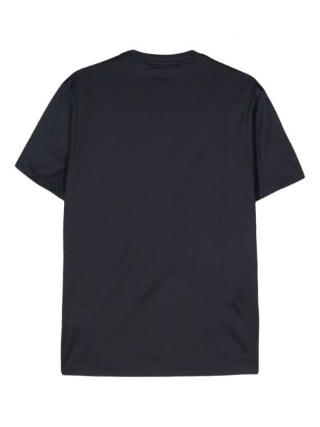 Jersey t-shirt aus baumwoll Low Brand blau