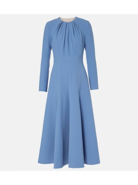 Plissert dress Emilia Wickstead blå