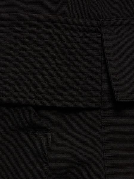 Pantalon cargo en coton Rick Owens Drkshdw noir