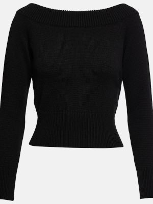 Volneni pulover iz kašmirja Alexander Mcqueen črna