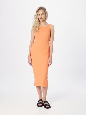 Midi šaty Moss Copenhagen oranžová