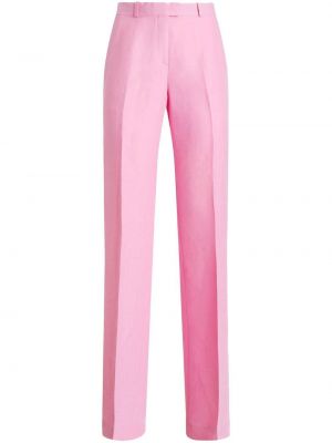 Pantaloni a vita alta Etro rosa